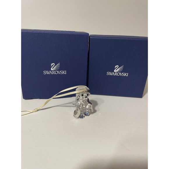 MIB Swarovski Crystal Figurine Christmas Ornament Kris Bear Santa’s Robe 870000